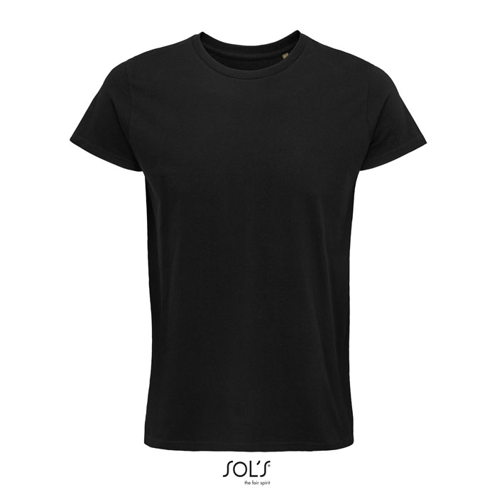T-shirt personnalisé coton bio homme 150g - CRUSADER noir profond